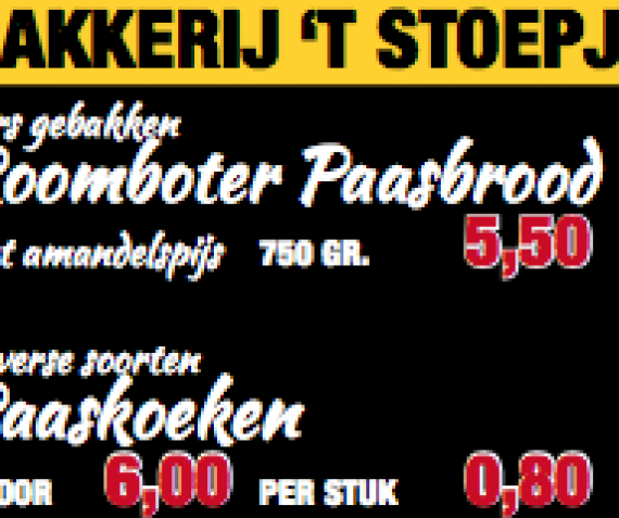 Aanbiedingen Bakkerij ’t Stoepje