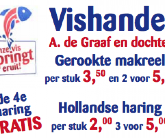 Aanbiedingen Vishandel A. de Graaf en dochter!