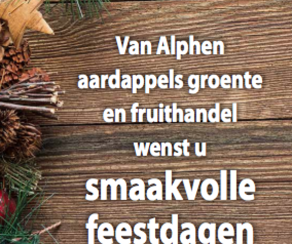 Smaakvolle feestdagen namens Van Alphen!