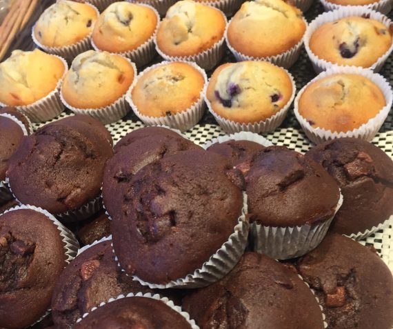 Mini muffins 10 stuks 3,50