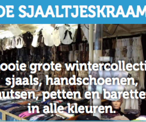 Mooie grote wintercollectie bij de Sjaaltjeskraam!