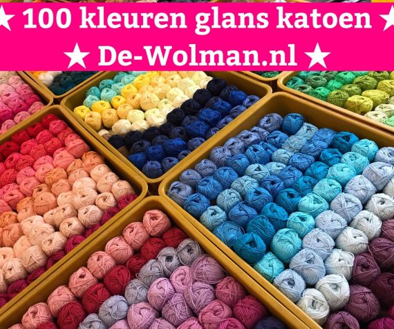 Altijd 100 kleuren katoen op voorraad!