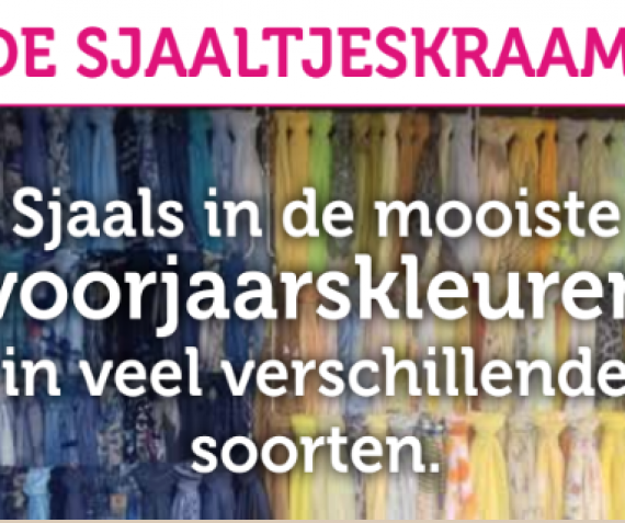 Sjaals in voorjaarskleuren