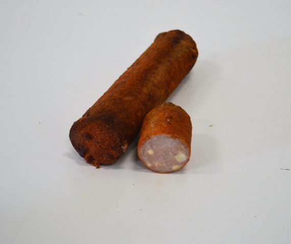 Grillworst met of zonder kaas.