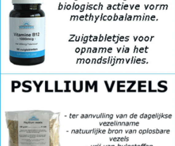 Vitamine B12 & foliumzuur + psyllium vezels