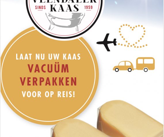 Laat uw kaas vacuüm verpakken voor op reis!!