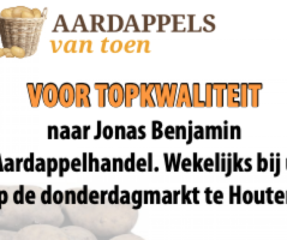 Topkwaliteit aardappels bij Jonas Benjamin Aardappelhandel!