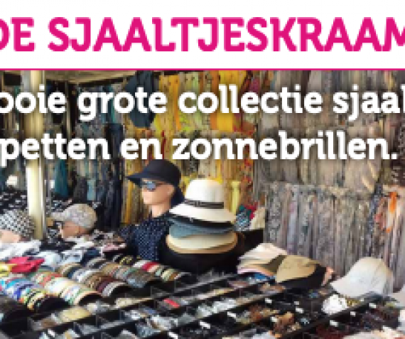 Sjaals, petten en zonnebrillen!