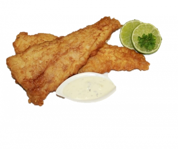 3 warm gebakken lekkerbekken en 3 haringen 16,–.