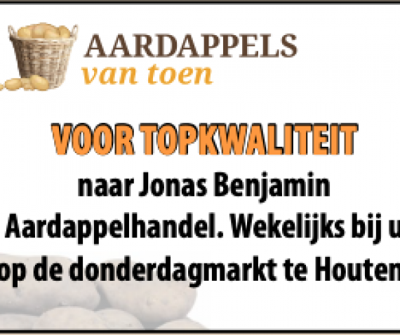 Aardappels van top kwaliteit bij Jonas Benjamin!