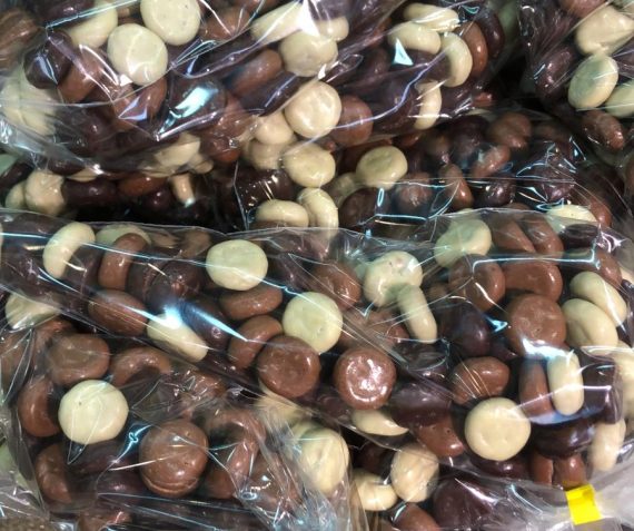 Puntzak chocolade kruidnoten (gemixt)