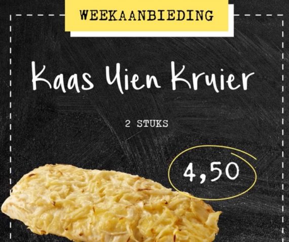 Kaas ui kruier 2 stuks 4,50