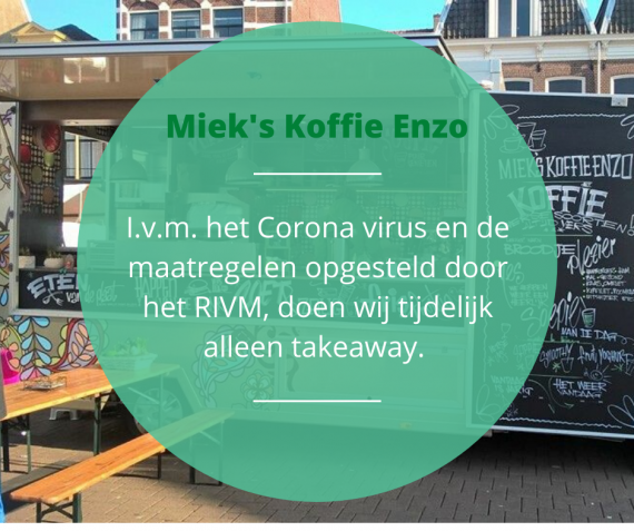Wij doen alleen takeaway!