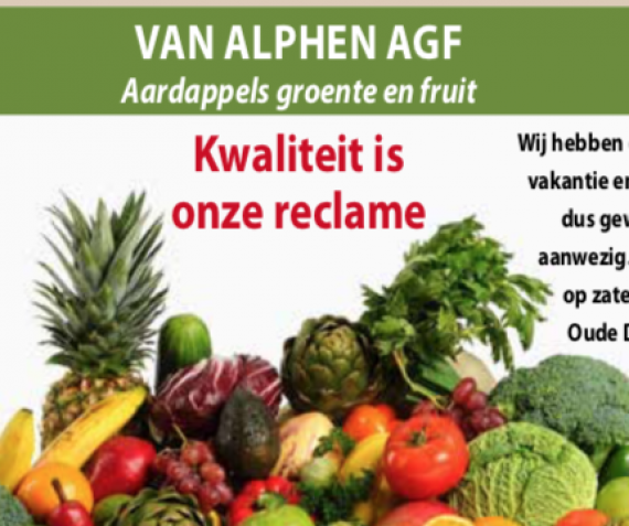 Aardappels, groente en fruit!