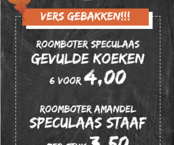 Gevulde koeken en speculaasstaaf