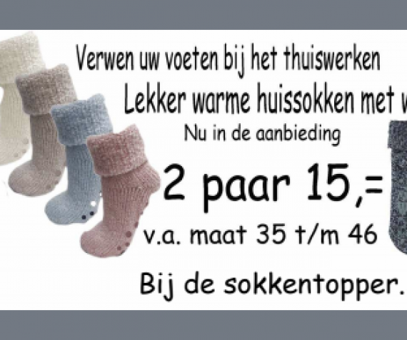 Lekkere warme huissokken