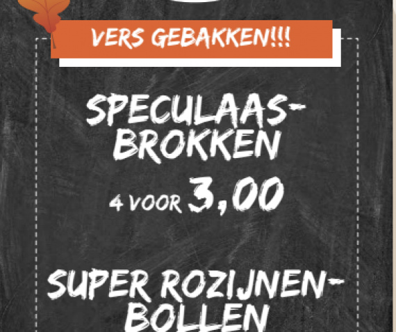 Speculaasbrokken en super rozijnenbollen!