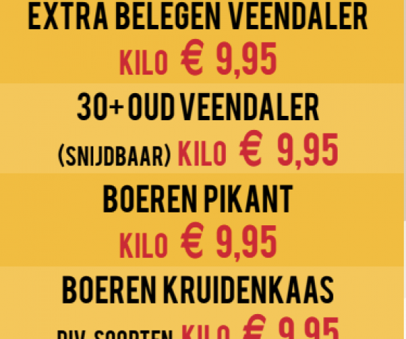 Diverse soorten kaas!