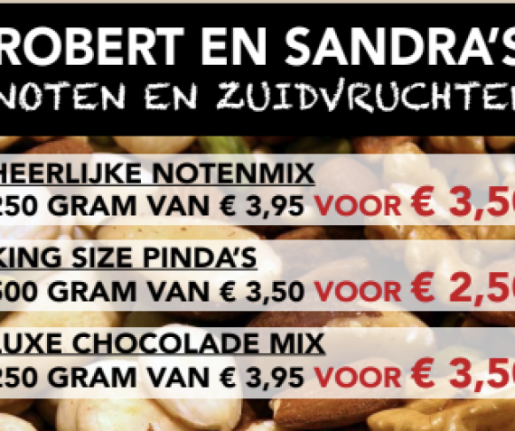 Notenmix, king size pinda’s en chocolade mix!