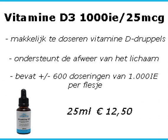 Vitamine D3 1000ie/25mcg druppels