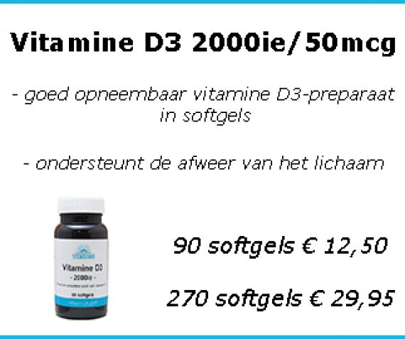 Vitamine D3 2000ie/50mcg