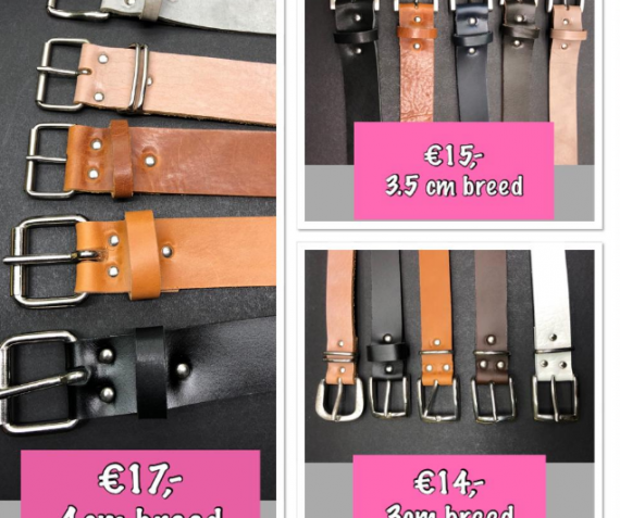 Aanbieding riemen