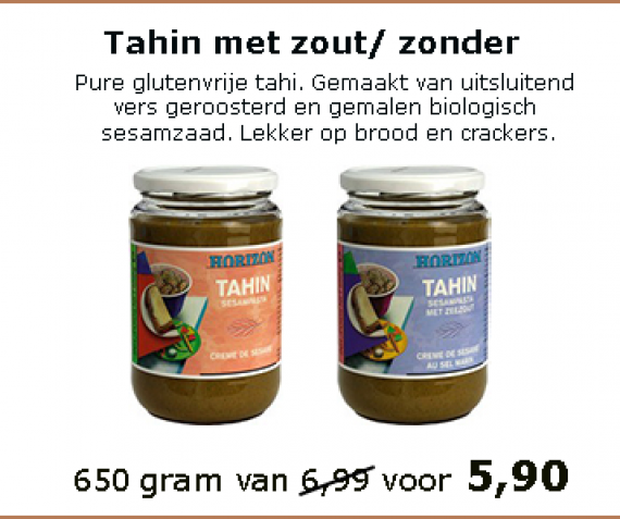 Tahin met zout/zonder zout