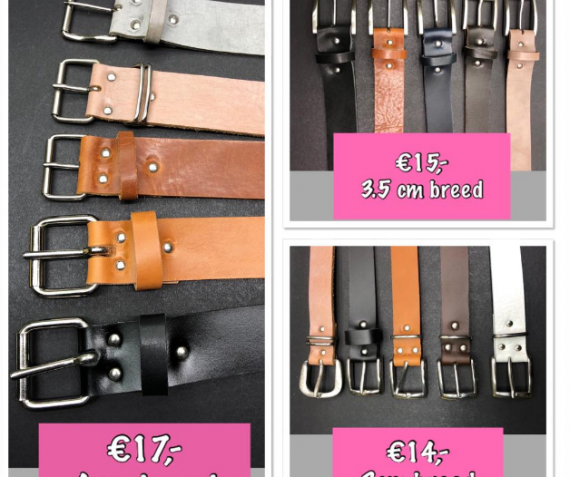 Volnerf riemen uit eigen atelier!