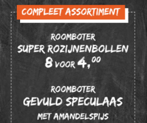 Super rozijnenbollen en gevulde speculaas