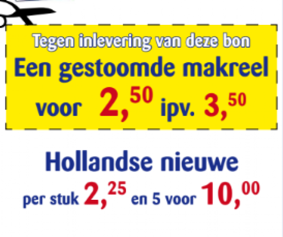 Ggestoomde makreel, Hollandse nieuwe en Tilapiafilet!