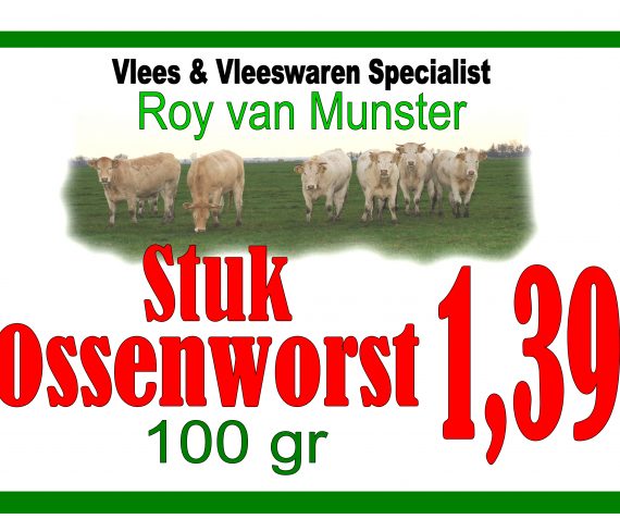 Stuk Ossenworst 100 gr