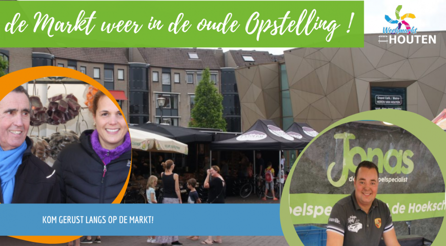 Weer terug naar de normale opstelling op 't Rond in Houten