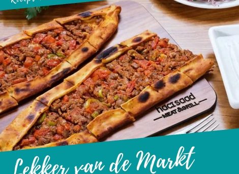 Turkse pide met gehakt