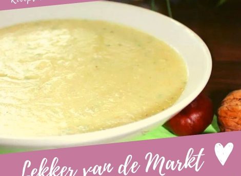 Pastinaaksoep met truffel en kaaskletskop