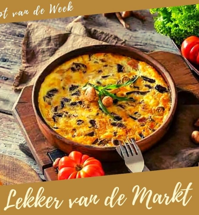 Paddenstoelen, Prei en Fontina Frittata