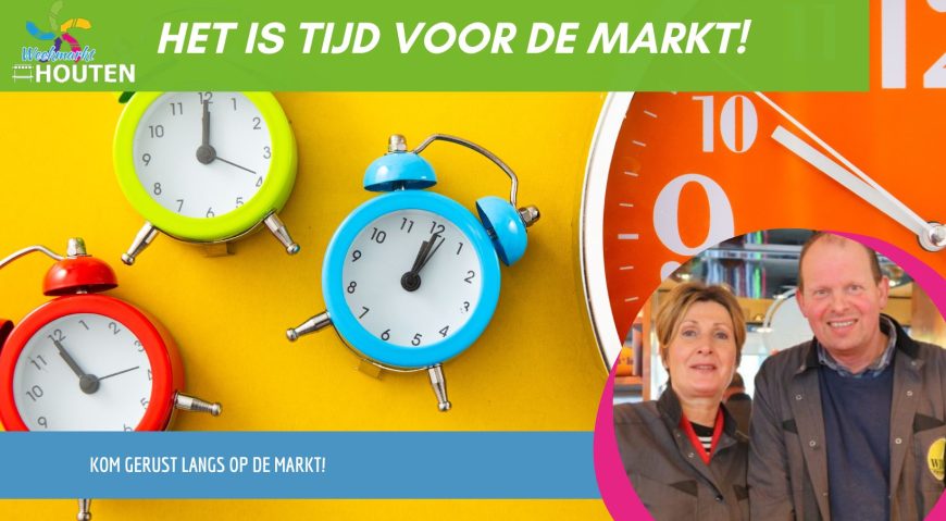 Het is tijd voor de markt! Zomertijd!