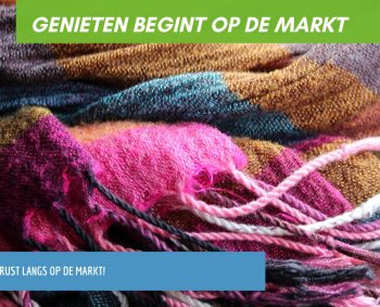 Een winterse markt in de week na nieuwjaar