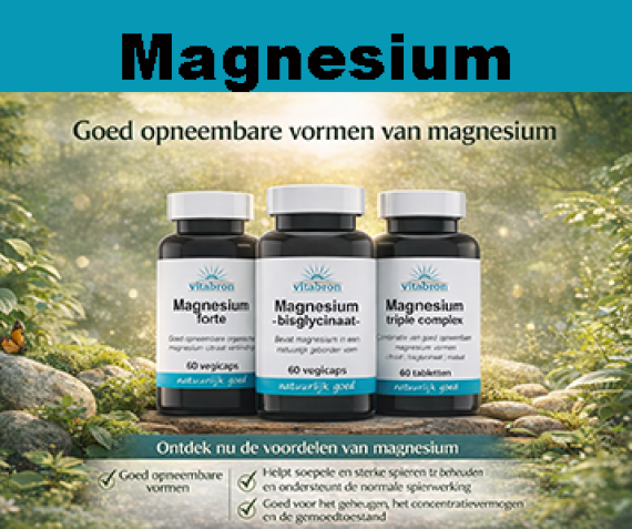 Magnesium, in goed opneembare vormen