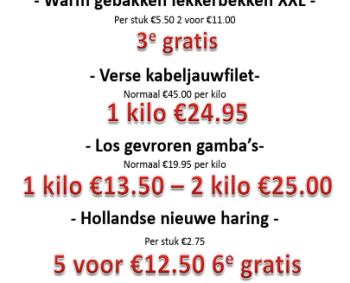 Aanbiedingen van de week