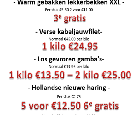 Aanbiedingen van de week