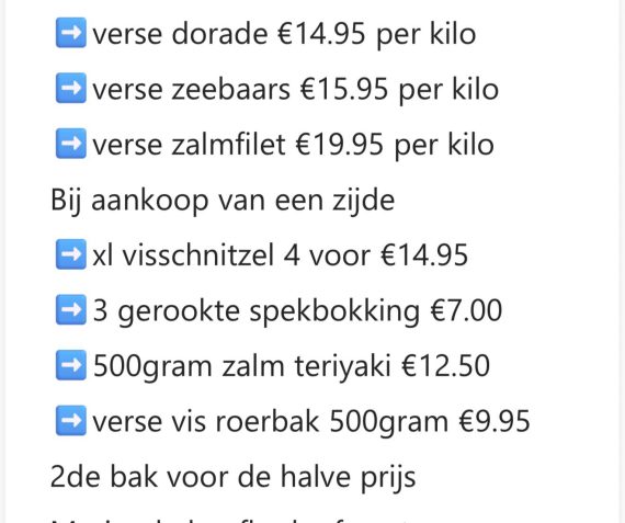 Bestel voor donderdag uit onze speciale acties