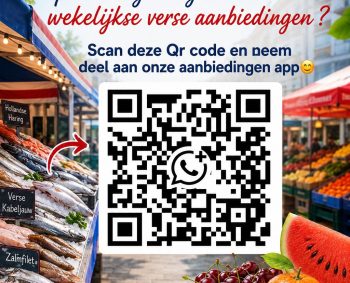 Ontdek iedere week onze aanbiedingen via WhatsApp