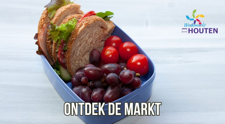 De lunchtrommels vul je op de markt