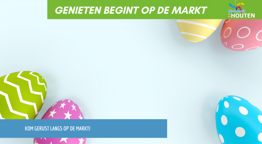 Pasen komt eraan – haal alles voor een gezellig Paasweekend op de markt! 🐣🌷