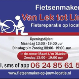 de Mobiele Fietsenmaker op de markt:  Van Lek tot Linge